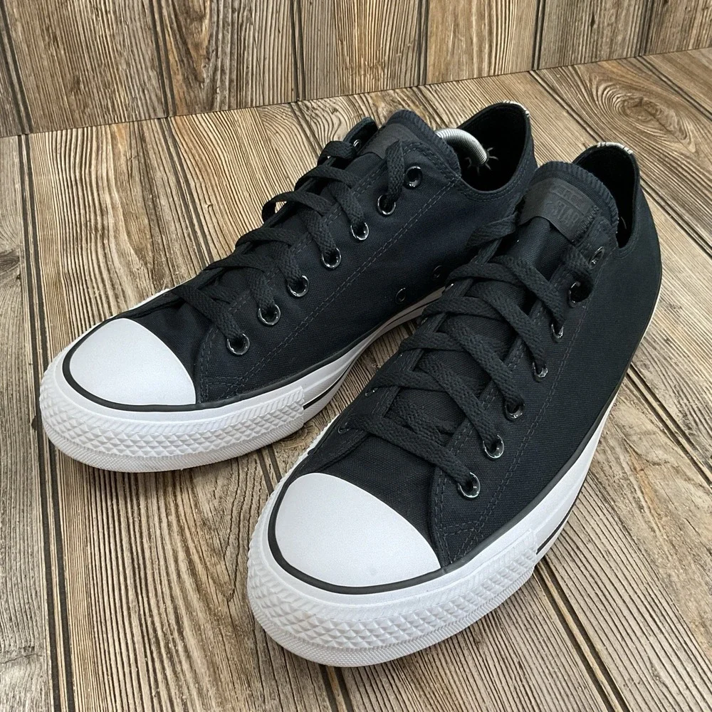 Converse CTAS Low Top Black Gum Soles Athletic Sneakers Shoes Men's Size 12 US